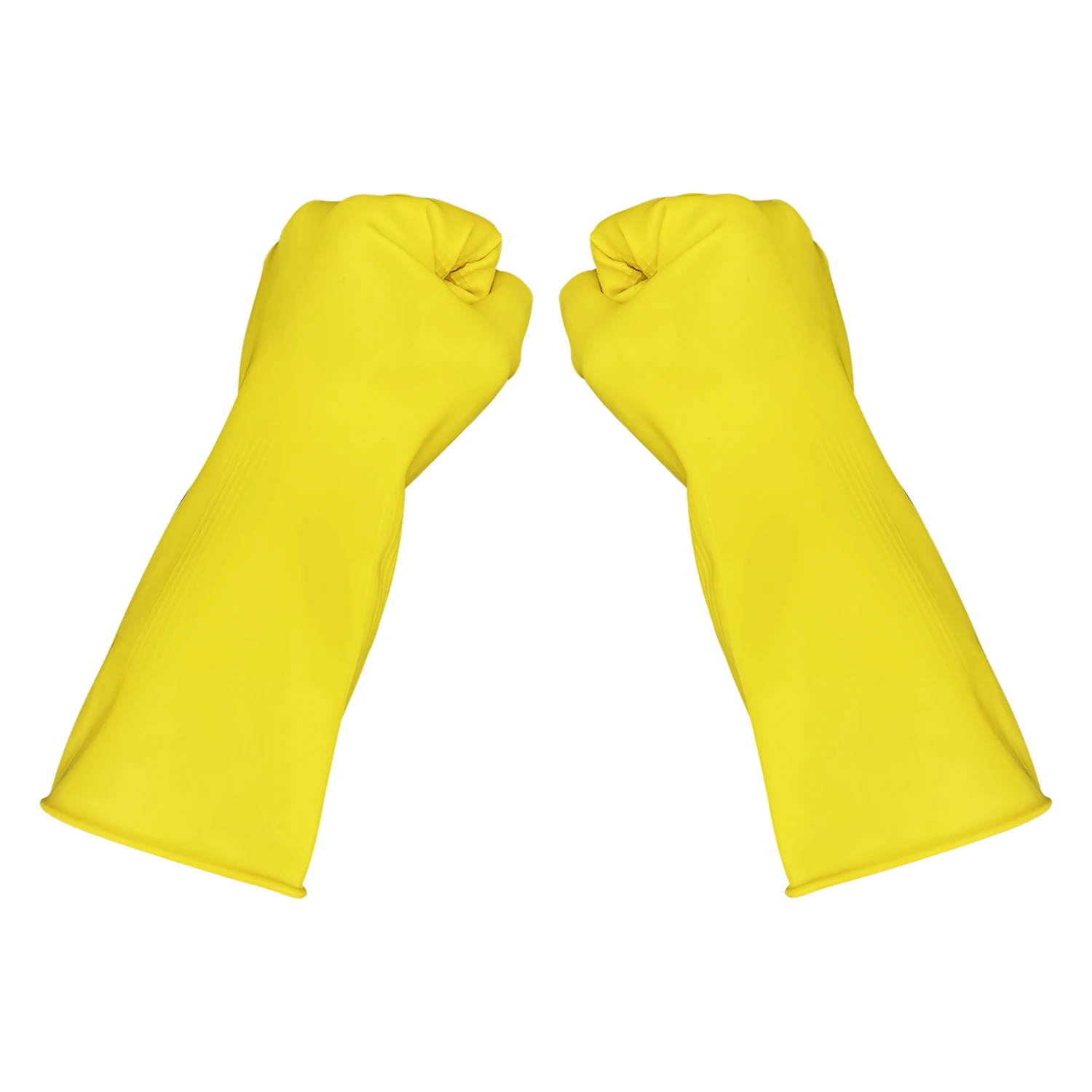 Best Waterproof Yellow Dishwashing Rubber Cleaning Kitchen Latex Household Gloves