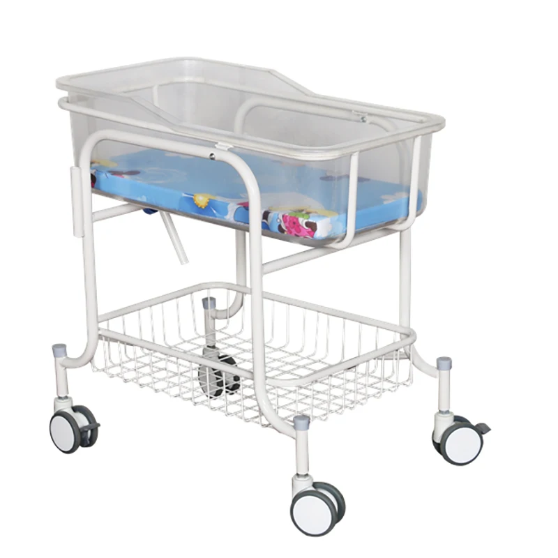 Factory Cheap Price Medical Child Bed With Wheels Portable Infant Bed