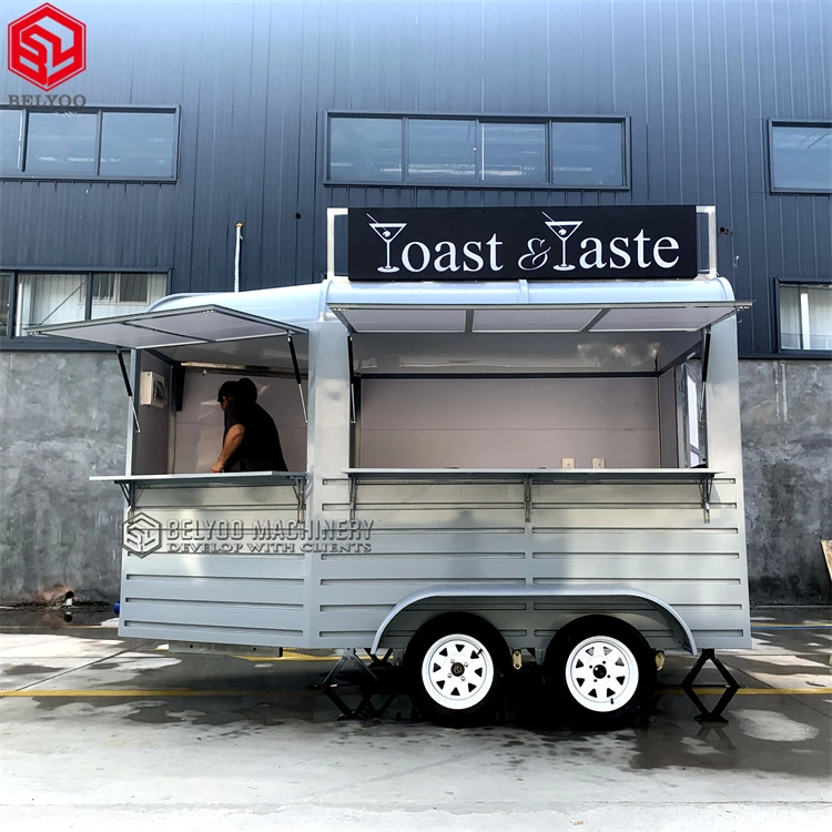 Mobile Horse Trailer Food Truck Mini Vintage House Box Food Trailer Mobile Bar Drink Coffee Shop Truck Trailer Food Cart