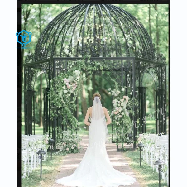 YUANJU cast european style wrought iron wedding gazebo