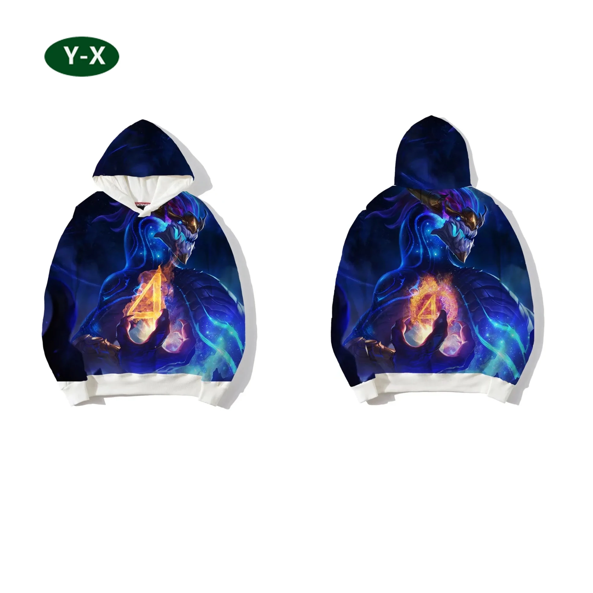 Custom winter fleece made Unisex 3D Print Pullover Hoodie Sweatshirt With Kangaroo Pocket Cosplay Anime hoodie men