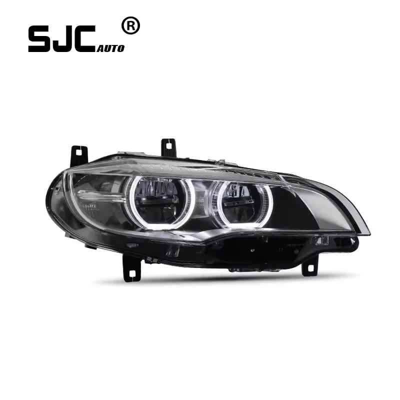SJC Automotive car styling for BMW X6 E71 headlight 2008-2014 LED headlamp DRL fog lamp turn signal lamp angel eye projector