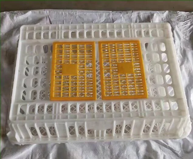 Multifunctional Portable Double Door Design Poultry Farm Transport Cage Plastic Live Chickens Carrying Cage Crate For Sale