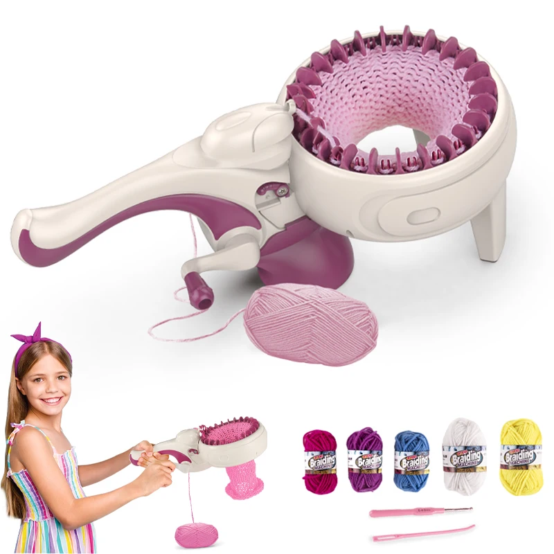 Mini Carpet Sewing And Weaving Hand Machine Hand Driven Sweater Clothe Glove Sock Circular Loom Small jp Knitting Fabric Machine