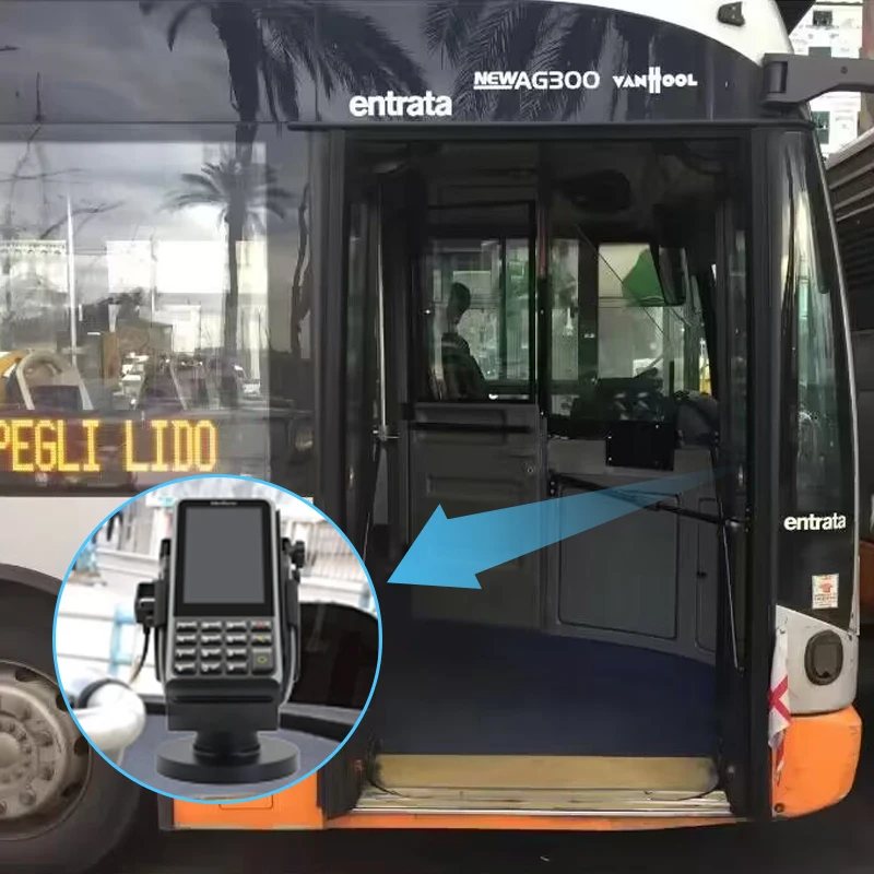 Регулируемый поворотный клеммный стенд для Verifone V400m 360 вращающийся металлический держатель POS-машины на заказ автобуса