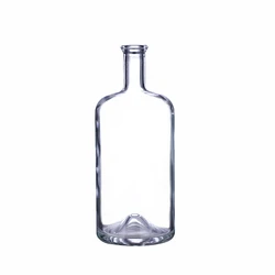 Wholesale glass juniper amber 750ml empty wine bottles with seal caps for vodka liquor