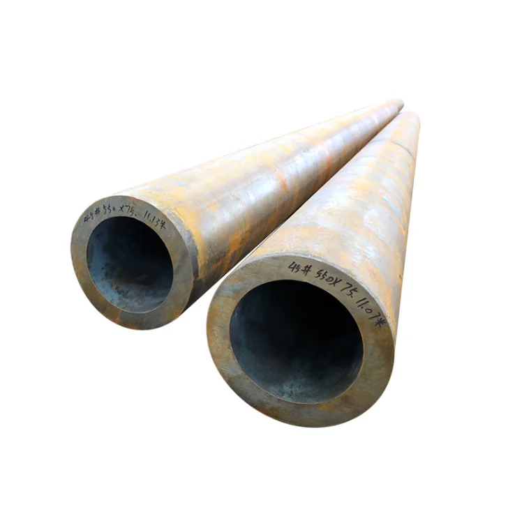 hot quality  A 106 A 53 seamless carbon steel pipe with reasonable price and fast delivery for gas round and oil