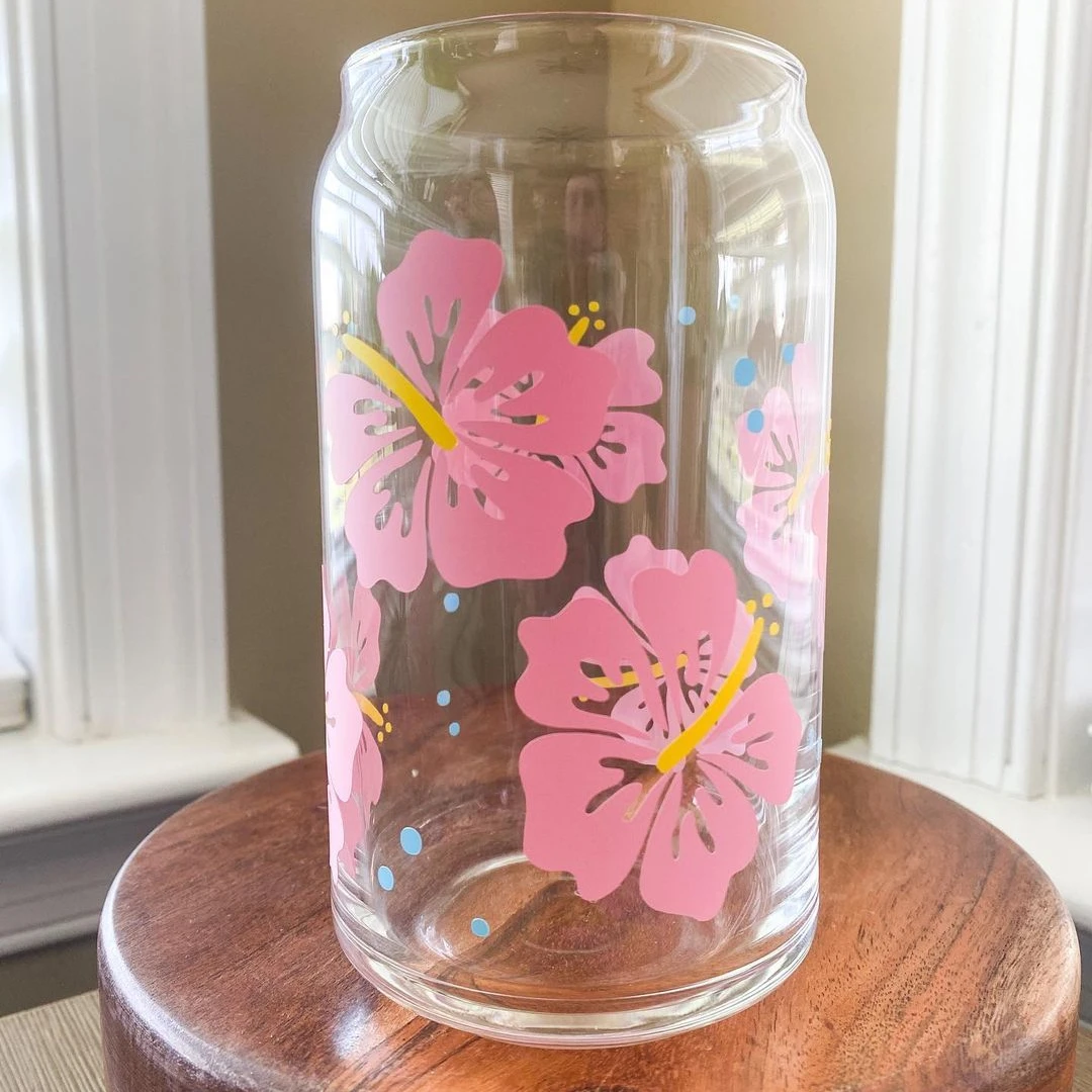 12oz 16oz 25oz heat press machine DIY blanks sublimation clear pint beer can glass tumbler with bamboo lid and straw