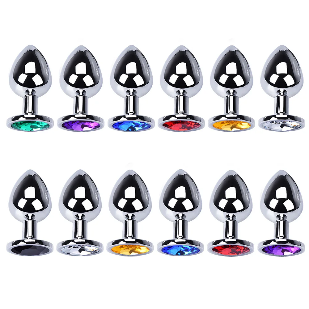 
No Vibrator Remote Control Change Colorful Ass Lamp Anal Dilatation Metal Sex Toys Women Light Up Butt Led Anal Plug 