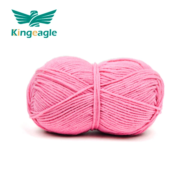Kingeagle Stock 100% Acrylic Milk Cotton Yarn Hand Knitting Crochet 4 Ply