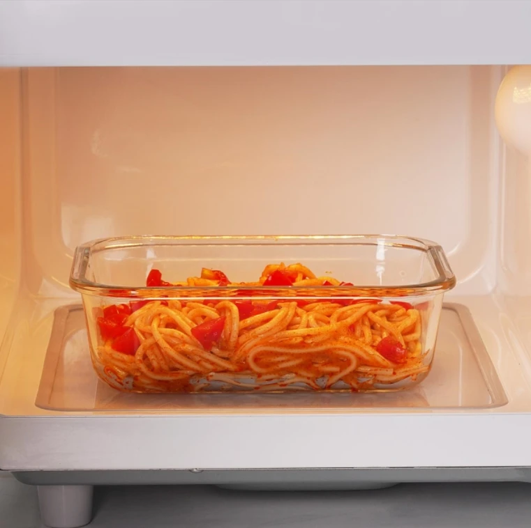 Eco Friendly airtight Glass Meal Prep BPA Free glass food storage container set with lid