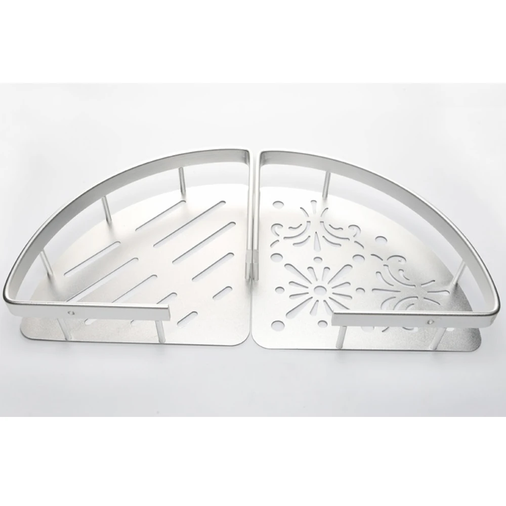 Luxury 304 Stainless Steel Bathroom Shelves Corner Racks Sus304 Triangle Bathroom Storage Rack Shower Rack Basket