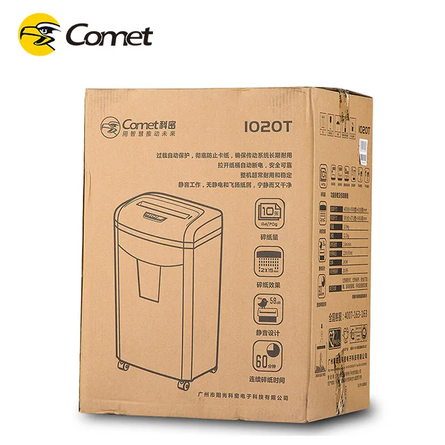 Security Protection Office Use 2*10mm P5 Level Two Shaft Cd Card Paper Shredder