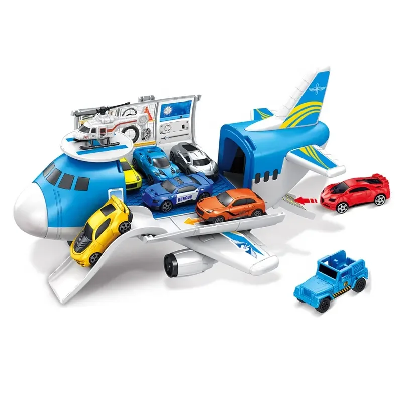Newest product kids plastic plane model toy storage transportation airplane toys