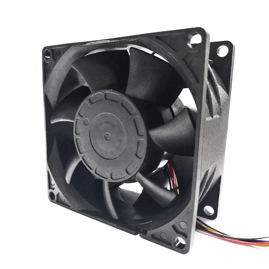 
High RPM DC Exhaust Fan 80x80x38mm Household Appliance 12v DC Ventilation Fan 12V DC Radiator Cooling Fan 