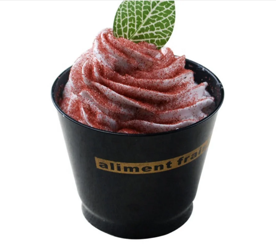 130ml 135ML Round Mousse Cake Cup Glass 5oz Jelly Mousse Pudding Cups Plastic with Lid  for Jelly Ice Cream