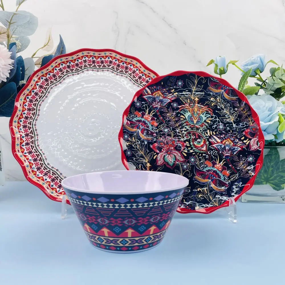 Wholesales Cheap Price Of Melamine Dinner Set Modern Melamine Dinner Set Melamine Tableware Set