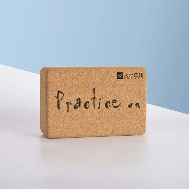 Прочный блок для йоги из пробки с принтом на заказ