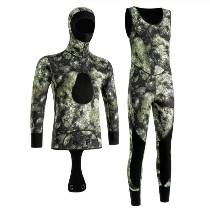 2022 Custom 1.5mm 2mm 3mm 4mm 5mm 2 piece Camouflage Neoprene surf wetsuits wetsuit surfing neoprene