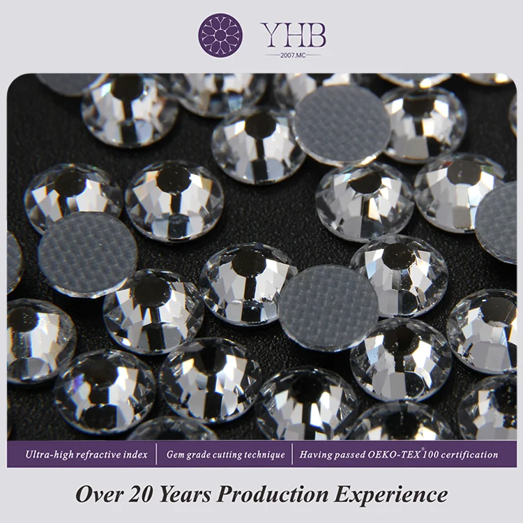 Popular Hot Selling Modern Wholesale Flat Back Hot Fix Nail Art Decorations Crystal Rhinestone