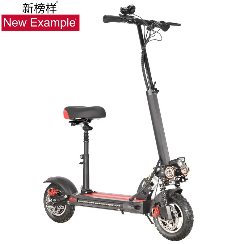 Personalized 800W Road Pneumatic Tires Electric Scooter off Road Dual Motor 48V 36V 7.8Ah 10.4Ah Electric Scooter For Adults