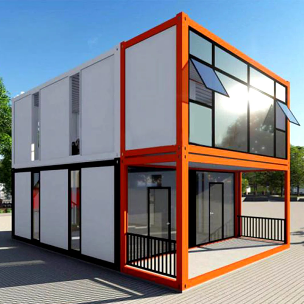 Hot Sale Ready Made Steel Structure Easy To Assemble Pre-Engineered Mobile Houses 4 Rooms Prefab Office Container