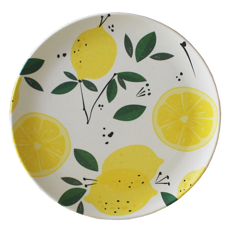 Hot selling eco- friendly biodegradable oem recycled powder mixed with organic corn starch dishes and plates