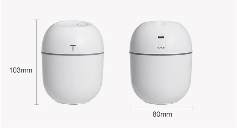 Mini Egg Portable H2O Spray Mist Air Purifier Home Office Usb Humidificador Diffuser Oil Air Humidifier for Home Car