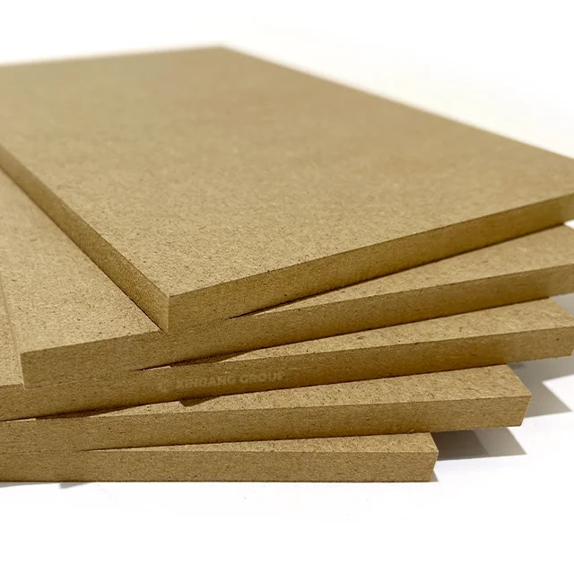 Custom Timber MDF Melamine MDF Baseboard Plain Laminated MDF Board