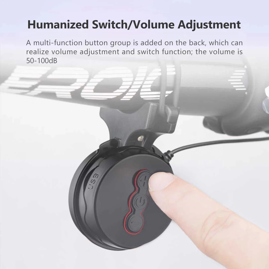 Youpin TWOOC Bike Electronic Loud Horn 50-100db Warning Safety Electric Bicycle Handlebar Alarm Ring Bell