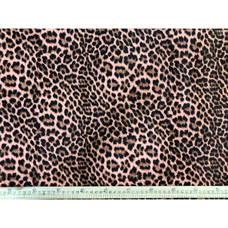 Fashion Leopard Print Synthetic Leather for Home textile decoration