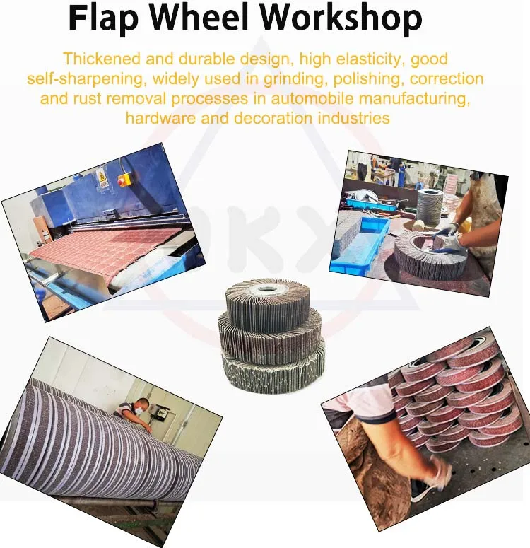 Silicon carbide Emery abrasive polishing stainless steel metal m14 thread flap wheel abrasive flap disc made of sand paper