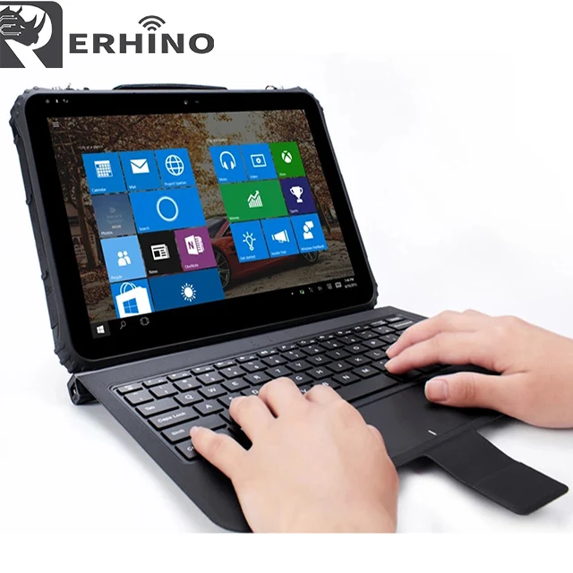 12 дюймов IP67 Водонепроницаемый ПК с батареей 13000mAh NFC 1D 2D сканер штрих-кода RJ45 LTE защищенный переносной компьютер