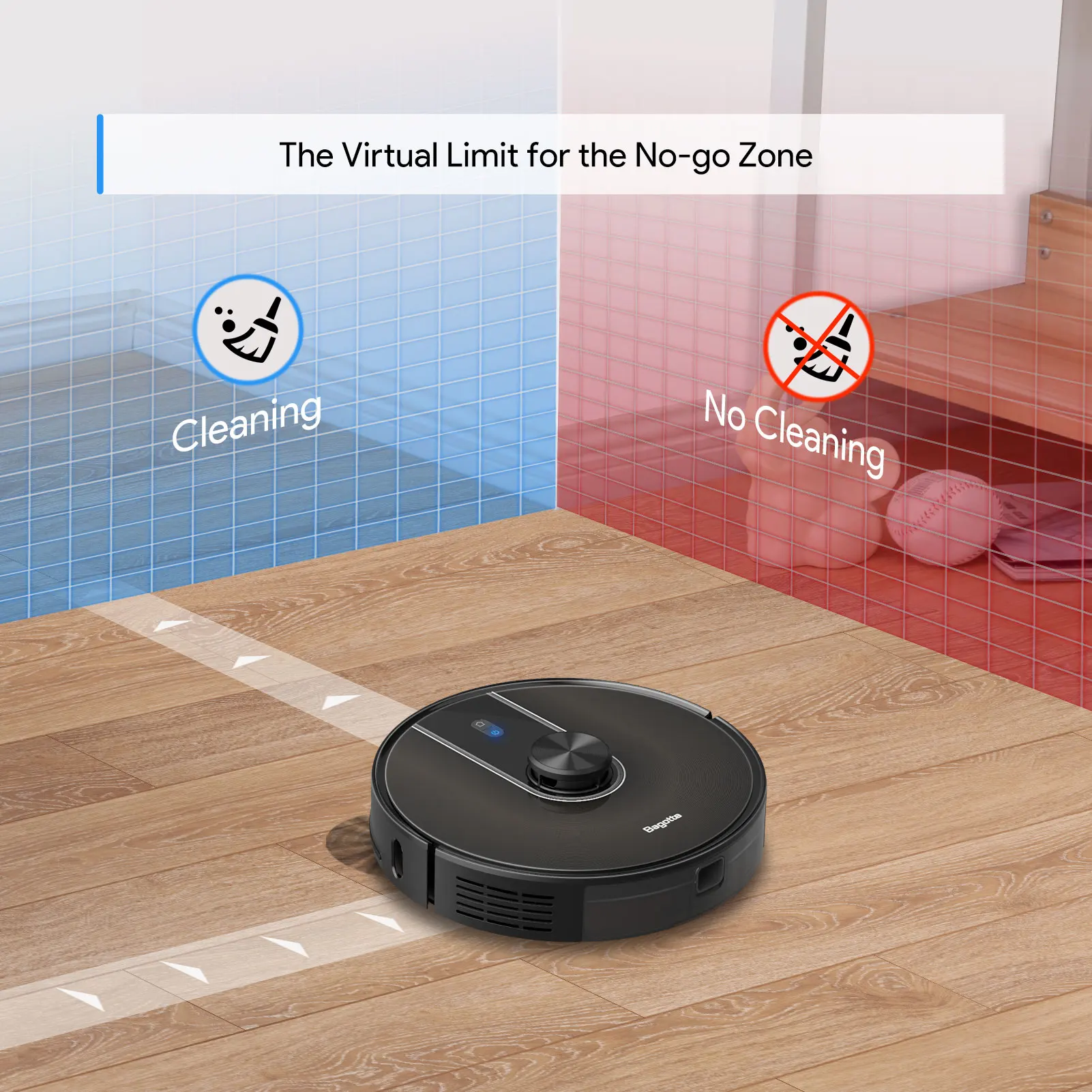 
Bagotte BG900 4in1 Industial Lidar Wifi Autonomous Automatic Sweeping Cleaning Machine Robot Vacuum with Alexa 
