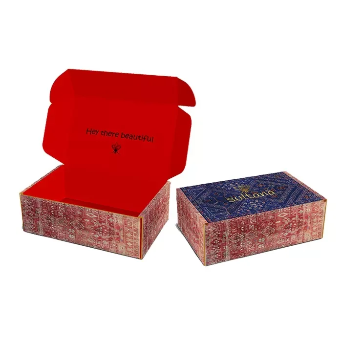 Recycled Custom brand logo Paper Box Color Printed Corrugated Clothing Packaging Gift Folding Airplane Box