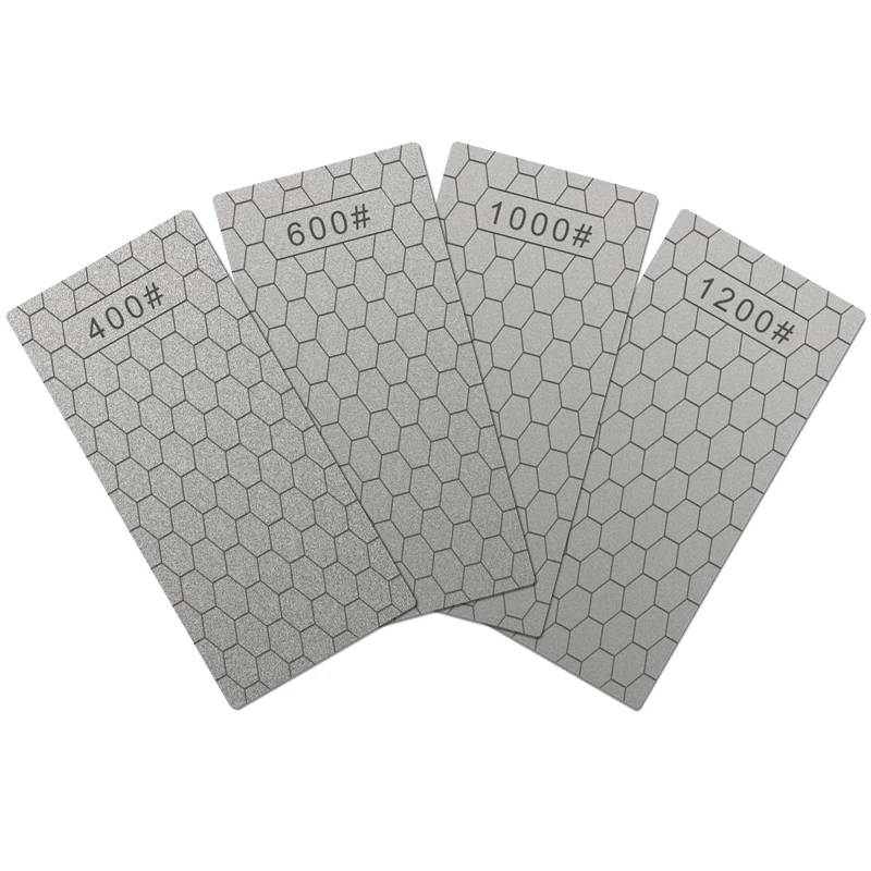 Nuoten Diamond Knife Sharpening Stone 400# 600# 1000# 1200# Knife Sharpener Ultra-thin Honeycomb Whetstone Grindstone Tool