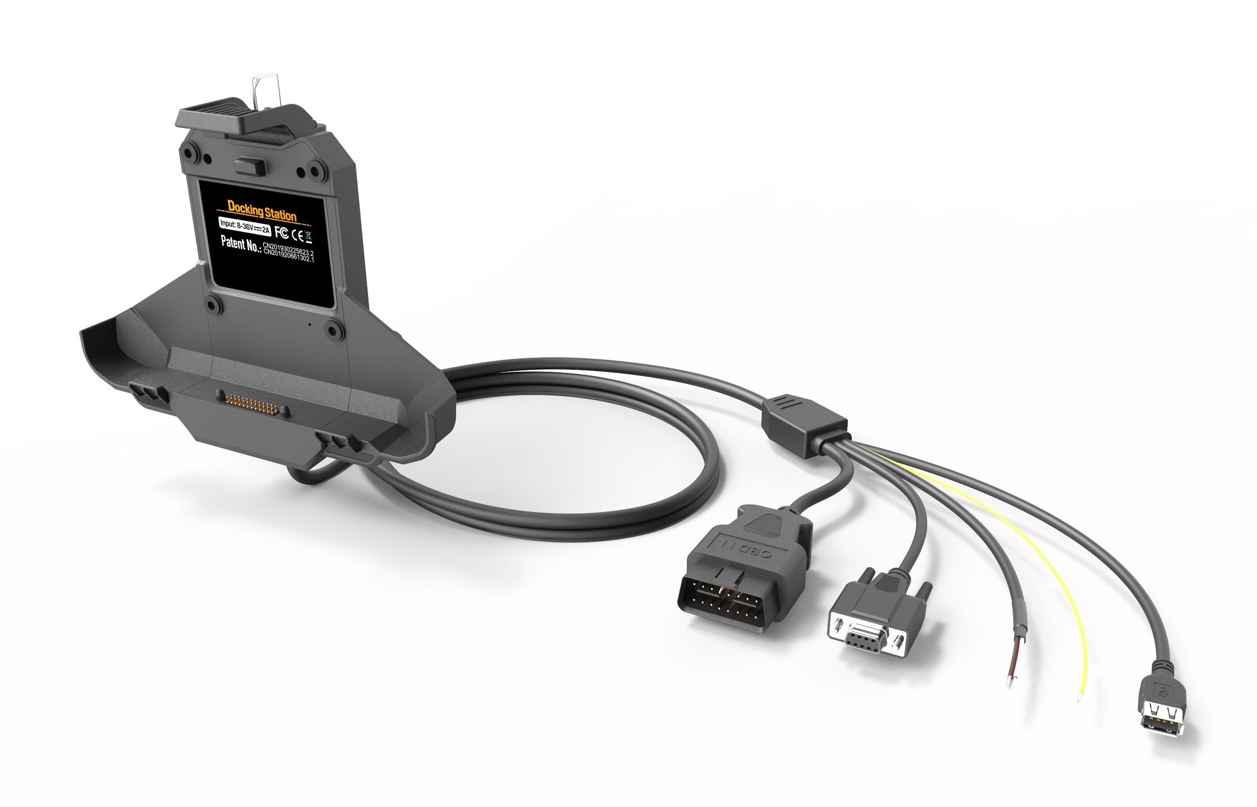 Customized 7 inch or 10 inch Tablet Vehicle Docking Station with CANBUS RS232 GPIO for Fleet Management