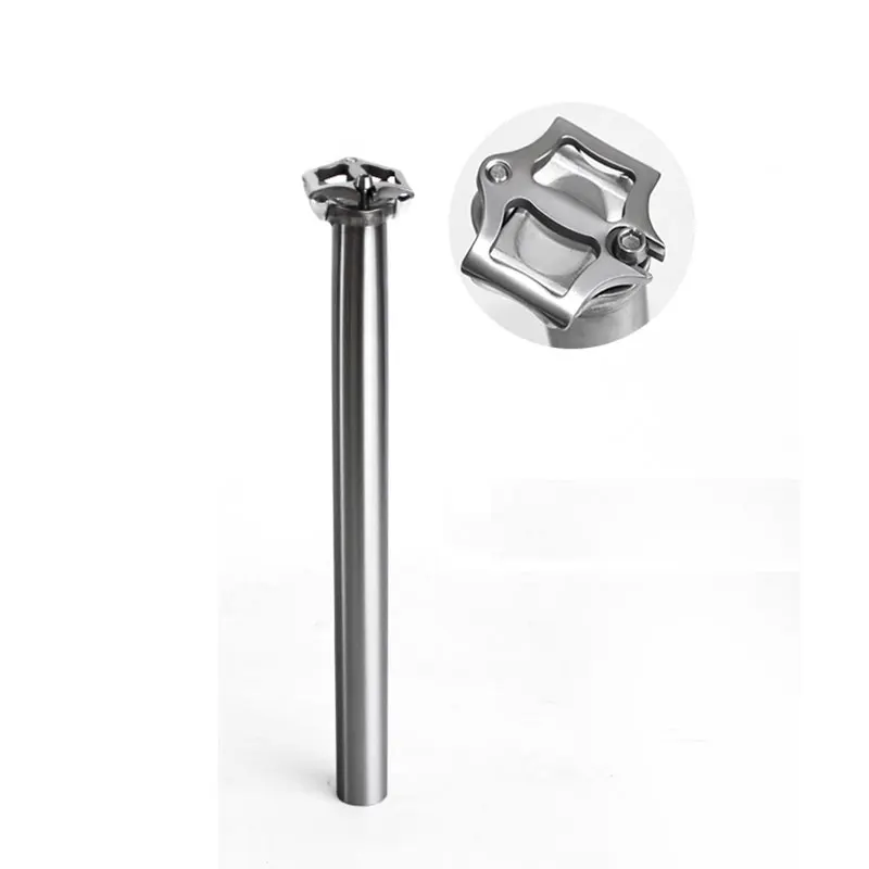 Wholesale Titanium Road MTB Bicycle Straight Offset Titanium Bike Seat Tube Seatpost 27.2/30.9/31.6/31.8mm