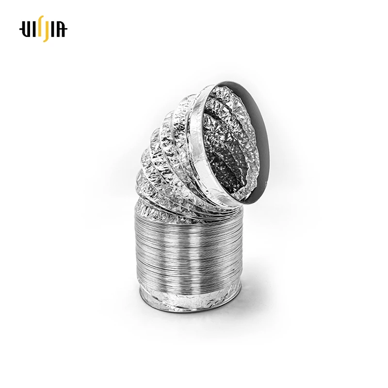 2 дюйма Диаметр пожарного protectionaluminum изолированный фольгой изготовлений гибких алюминиевый труб Сухой сброс