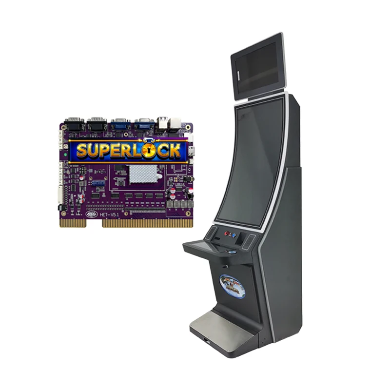 Good Quality Commercial 43 inch Curved Entertainment Multi 5 in 1 Super Lock Arcade Game Machine for Game Center