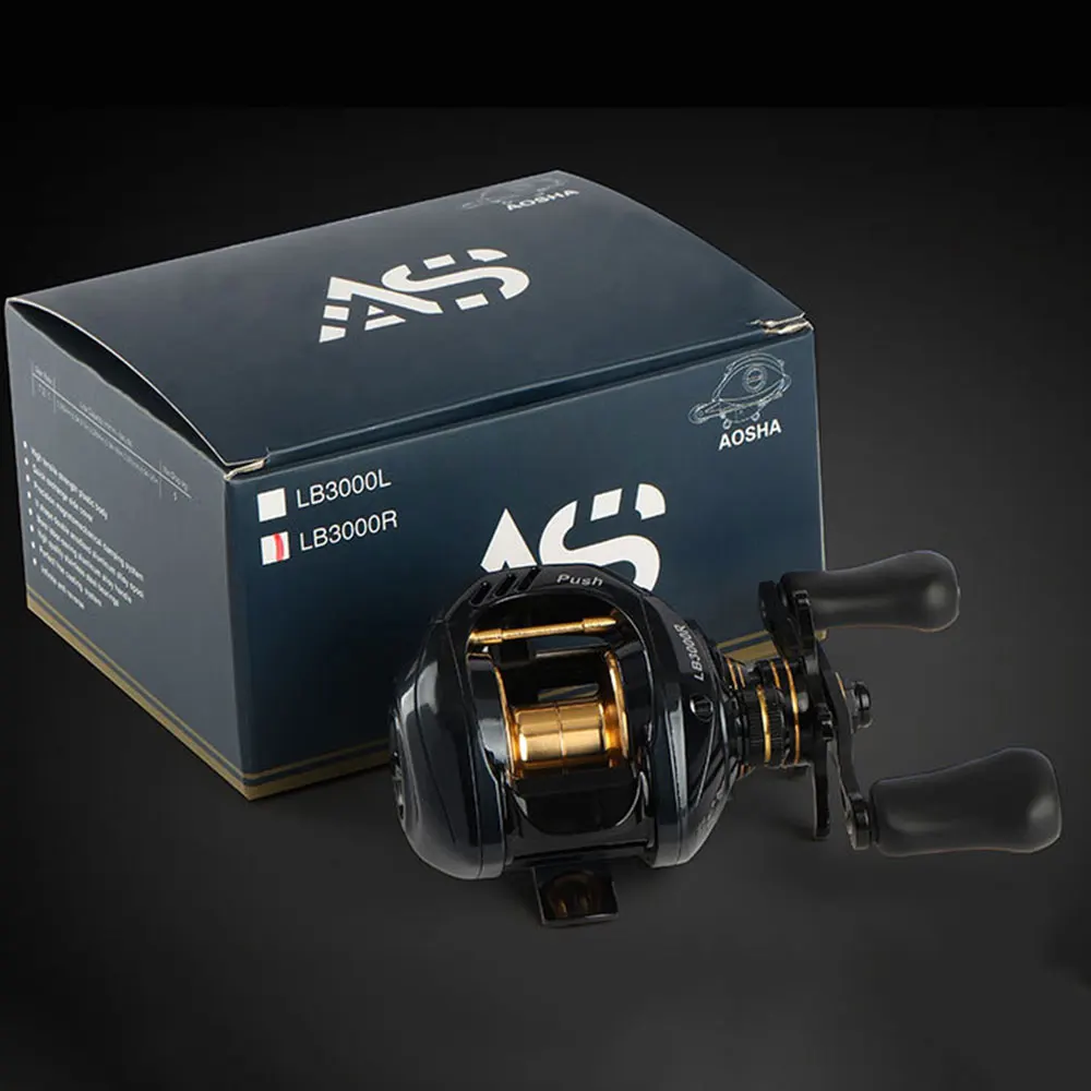 NEWMAJOR 6kg 7.2:1 Baitcasting Reel Left Right Hand Nylon Casting Reel for River Lake Stream Fishing Fake Bait Spinning Method