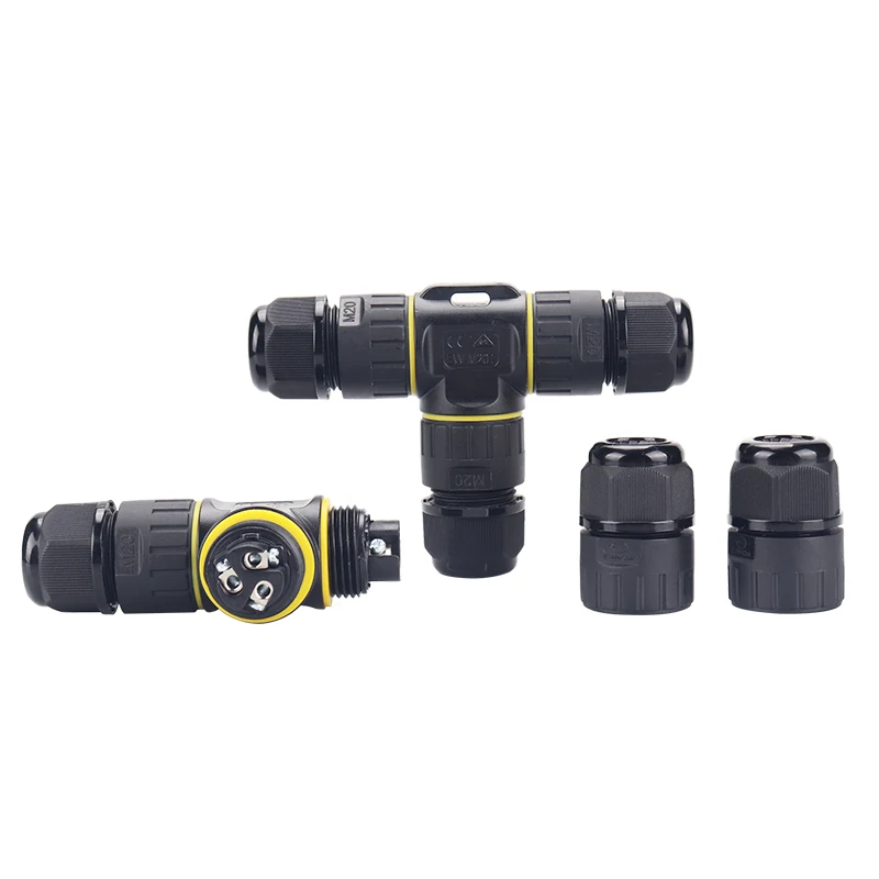 Светодиодная лампа для быстрой кабель для подключения к сети Адаптерный винт Блокировка кабеля промышленных водонепроницаемый T