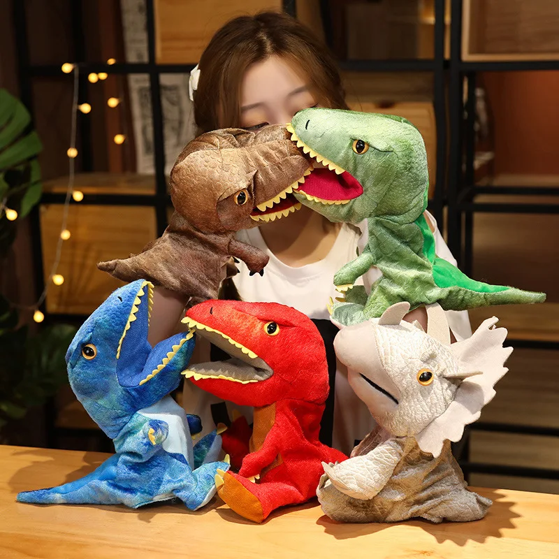 A new stuffed dinosaur hand puppet, the Ventriloquist tyrannosaurus rex hand puppet