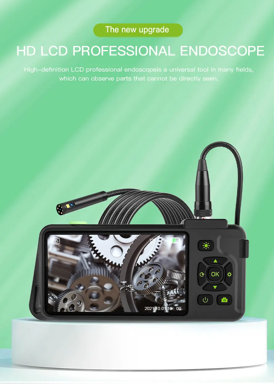 Ip67 1080P Portable Endoscope Lens Color Digital Rejecting Borescope Canalisaton Car Engine Pipeline Inspection Camera For Pipes