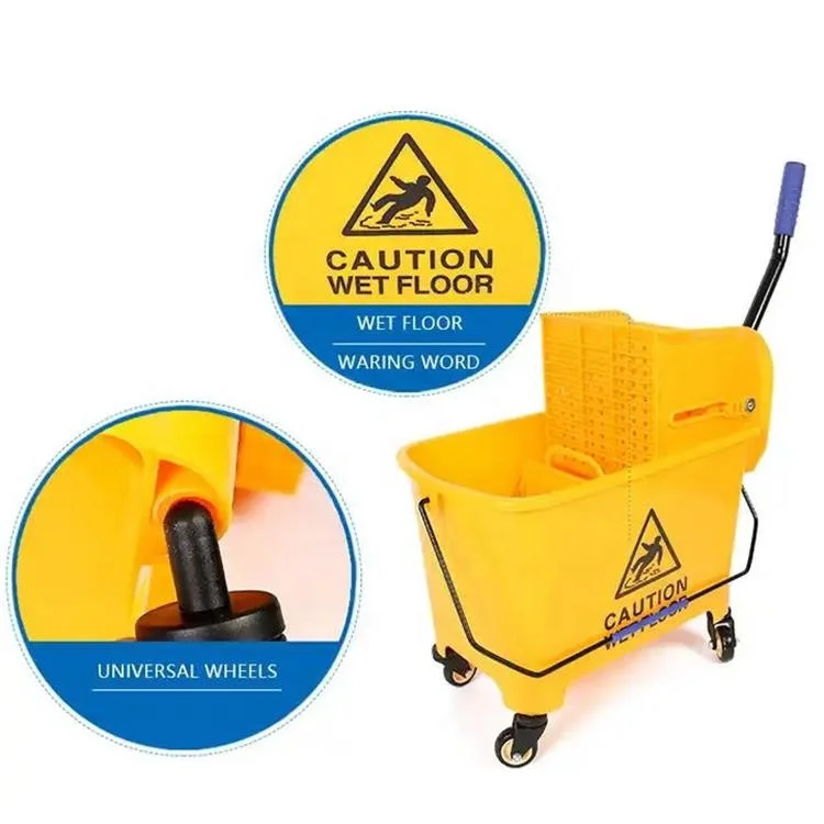Wholesale Plastic Squeezer Cart Commercial Mop Bucket Wringer Floor Cleaning Mop Bucket