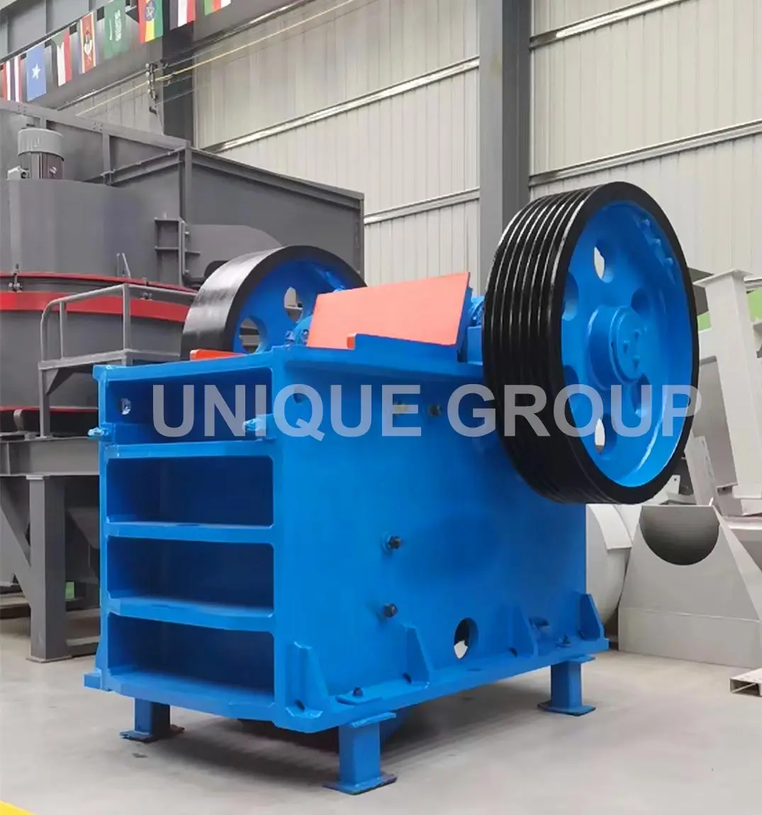 NEW Granite Limestone Basalt Calcite Gypsum Barite Dolomite Marble Quartz Stone Rock Ore Jaw Crusher Machine loader For Sale