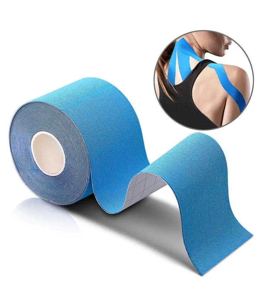 Kinesiology tape 5cm 10cm OEM Custom I Shape Pre cut Rayon Cotton Kinesiology Tape Easy Use