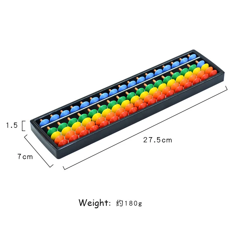 Educational Children Kids Learning 17 Robs  plastic bead counting frame  student Mathematics colorful abacus for school