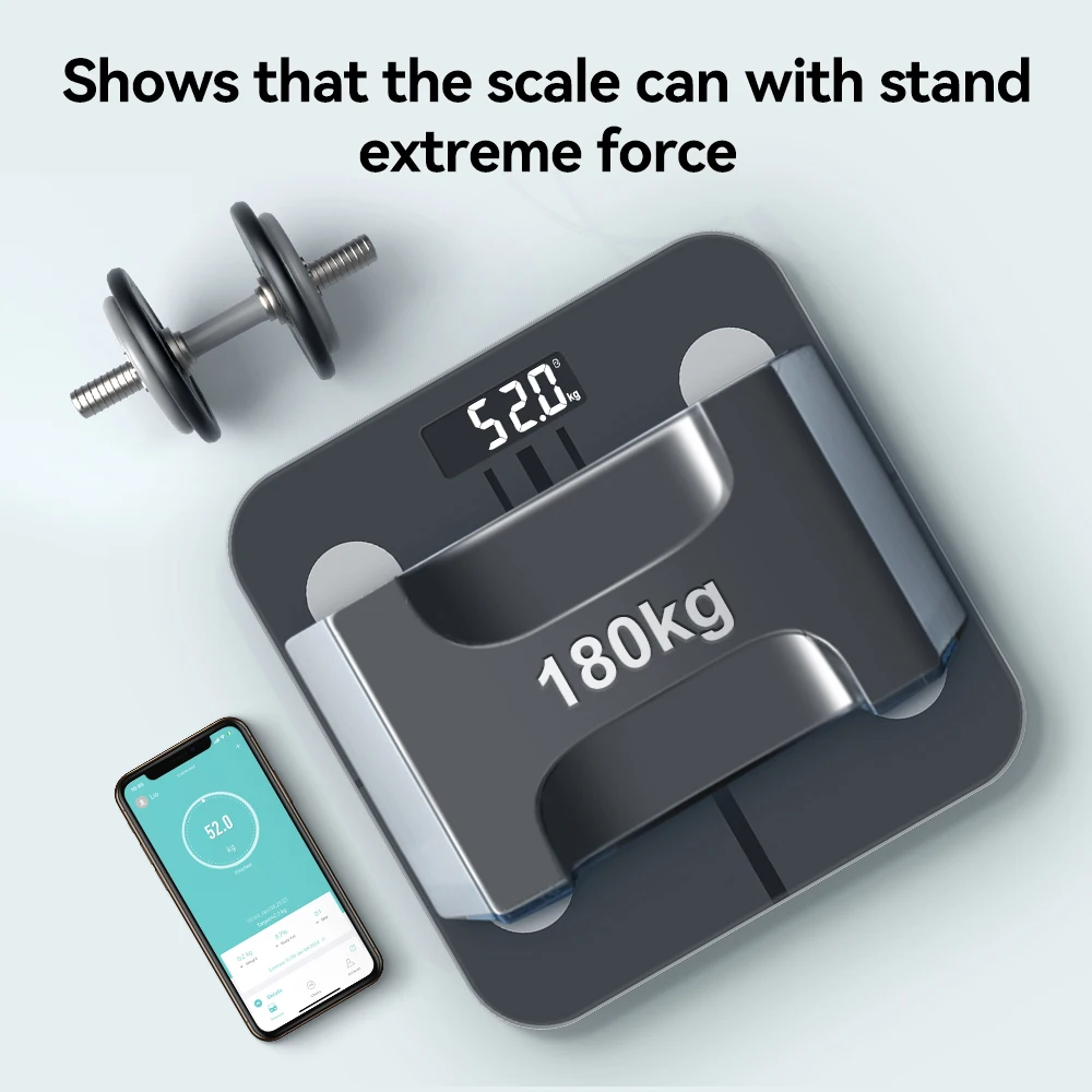 180Kg 396Lb Body Fat Data Health Measurement Digital Electronic Weighting Smart Weight Scale