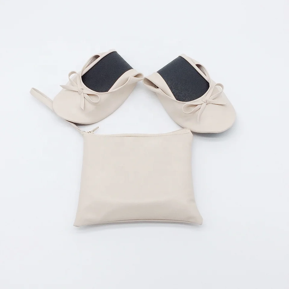 Women cooper Roll Up Ballerina Wedding Slippers